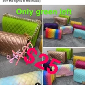 Jelly material hand bag